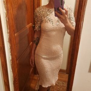 1980’s Stenay Pale Pink Sequin Dress